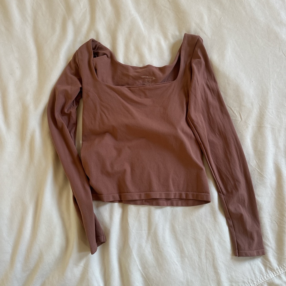 Free People Rose Long Sleeve Top